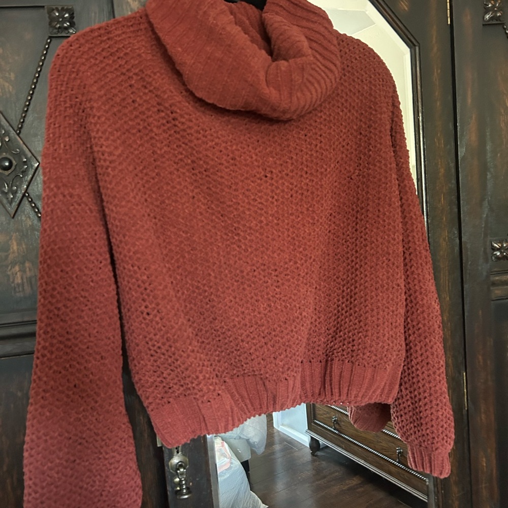 Urban Outfitters Rust Cowl Neck Sweater